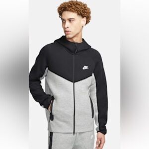 Nike Two-Tone Black and Gray Hoodie and Jogger Pants